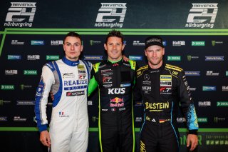 53. ADAC RAVENOL 24h N&uuml;rburgring 2025 - Foto: Gruppe C Photography; #45 Ferrari 296 GT3, REALIZE KONDO RACING with Rinaldi: Thomas Neubauer; #911 Porsche 911 GT3 R (992), Manthey EMA: Kevin Estre; #14 Mercedes-AMG GT3 EVO, Mercedes-AMG Team GetSpeed: Maro | Gruppe C Photography