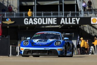 #21 Porsche 911 GT3 R (992) of Dustin Blattner / Alfred Renauer / Dennis Marschall, Blattner Company by Herberth Motorsport, Indy 8H, IGTC, Pro-Am, SRO America, Indianapolis Motor Speedway, Indianapolis, IN, Oct 16&ndash;19, 2025
 | Fabian Lagunas | www.lagunasphotography.com | For SRO Motorsports Group 2025