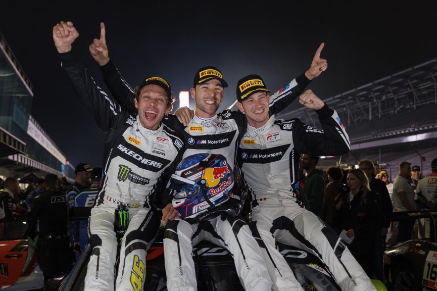 #46 BMW M4 GT3 EVO of Valentino Rossi / Kelvin Van Der Linde / Charles Weerts, Team WRT, Indy 8H, IGTC, Pro, SRO America, Indianapolis Motor Speedway, Indianapolis, IN, Oct 16&ndash;19, 2025
