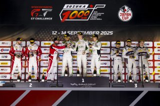 49th SUZUKA 1000km - Intercontinental GT Challenge Round 4 - Foto: Gruppe C Photography; #69 Mercedes-AMG GT3 EVO, GetSpeed: Anthony Mcintosh, Philip Ellis, Steve Jans; #99 Chevrolet Corvette Z06 GT3 R, Johor Motorsports JMR: Jefri Ibrahim, Abu Bakar Ibra | Gruppe C GmbH