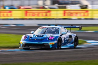 #21 Porsche 911 GT3 R (992) of Dustin Blattner / Alfred Renauer / Dennis Marschall, Blattner Company by Herberth Motorsport, Indy 8H, IGTC, Pro-Am, SRO America, Indianapolis Motor Speedway, Indianapolis, IN, Oct 16&ndash;19, 2025
 | Fabian Lagunas | www.lagunasphotography.com | For SRO Motorsports Group 2025