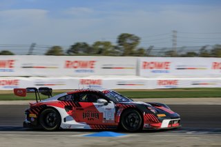 #18 Porsche 911 GT3 R (992) of Alex Sedgwick / Jan Heylen / Alessio Picariello, RS1, Indy 8H, IGTC, Pro, SRO America, Indianapolis Motor Speedway, Indianapolis, IN, Oct 16&ndash;19, 2025
 | Fabian Lagunas | www.lagunasphotography.com | For SRO Motorsports Group 2025