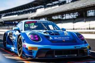 #21 Porsche 911 GT3 R (992) of Dustin Blattner / Alfred Renauer / Dennis Marschall, Blattner Company by Herberth Motorsport, Indy 8H, IGTC, Pro-Am, SRO America, Indianapolis Motor Speedway, Indianapolis, IN, Oct 16&ndash;19, 2025
 | SRO Motorsports Group
