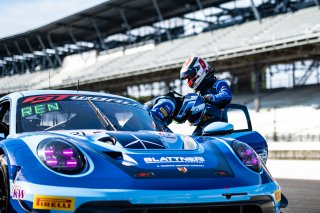 #21 Porsche 911 GT3 R (992) of Dustin Blattner / Alfred Renauer / Dennis Marschall, Blattner Company by Herberth Motorsport, Indy 8H, IGTC, Pro-Am, SRO America, Indianapolis Motor Speedway, Indianapolis, IN, Oct 16&ndash;19, 2025
 | SRO Motorsports Group