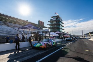 #32 Porsche 911 GT3 R (992) of Kyle Washington / Tom Sargent / Klaus Bachler, GMG Racing, Indy 8H, IGTC, Pro-Am, SRO America, Indianapolis Motor Speedway, Indianapolis, IN, Oct 16&ndash;19, 2025
 | Fabian Lagunas | www.lagunasphotography.com | For SRO Motorsports Group 2025