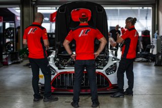 #34 Mercedes-AMG GT3 EVO of Michai Stephens / Mikael Grenier / Lucas Auer, JMF Motorsports, Indy 8H, IGTC, Pro, SRO America, Indianapolis Motor Speedway, Indianapolis, IN, Oct 16&ndash;19, 2025
 | Jason Doudt / SRO Motorsports Group