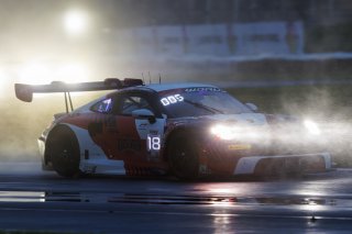 #18 Porsche 911 GT3 R (992) of Alex Sedgwick / Jan Heylen / Alessio Picariello, RS1, Indy 8H, IGTC, Pro, SRO America, Indianapolis Motor Speedway, Indianapolis, IN, Oct 16&ndash;19, 2025
 | Fabian Lagunas | www.lagunasphotography.com | For SRO Motorsports Group 2025
