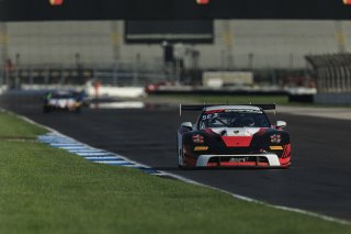 #18 Porsche 911 GT3 R (992) of Alex Sedgwick / Jan Heylen / Alessio Picariello, RS1, Indy 8H, IGTC, Pro, SRO America, Indianapolis Motor Speedway, Indianapolis, IN, Oct 16&ndash;19, 2025
 | Fabian Lagunas | www.lagunasphotography.com | For SRO Motorsports Group 2025