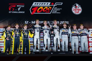49th SUZUKA 1000km - Intercontinental GT Challenge Round 4 - Foto: Gruppe C Photography; #7 Porsche 911 GT3 R (992), Absolute Racing: Kevin Estre, Laurens Vanthoor, Patrick Pilet; 32 BMW M4 GT3 EVO, Team WRT: Raffaele Marciello, Kelvin van der Linde, Char | Gruppe C GmbH