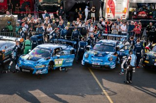 53. ADAC RAVENOL 24h N&uuml;rburgring 2025 - Foto: Gruppe C Photography; #1 Audi R8 LMS GT3 evo II, Scherer Sport PHX SP 9 PRO: Christopher Haase, Luca Ludwig, Markus Winkelhock; #16 Porsche 911 GT3 R (992), Scherer Sport PHX: Patric Niederhauser, Laurens Vant | Gruppe C Photography