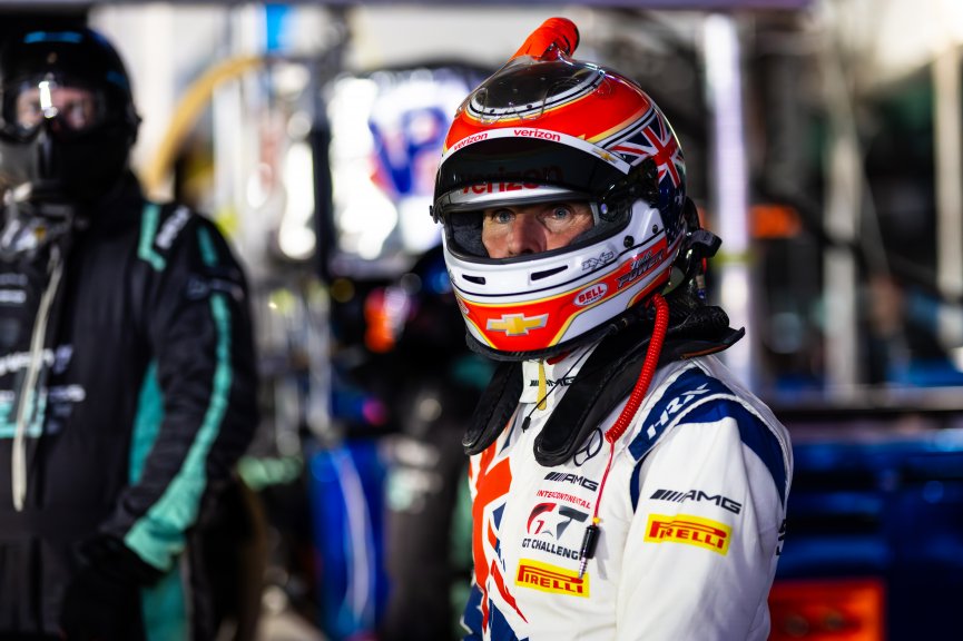 #75 Mercedes-AMG GT3 EVO of Kenny Habul / Chaz Mostert / Will Power, 75 Express, Indy 8H, IGTC IC, Pro, SRO America, Indianapolis Motor Speedway, Indianapolis, IN, Oct 16&ndash;19, 2025
