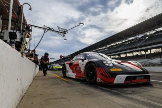 #18 Porsche 911 GT3 R (992) of Alex Sedgwick / Jan Heylen / Alessio Picariello, RS1, Indy 8H, IGTC, Pro, SRO America, Indianapolis Motor Speedway, Indianapolis, IN, Oct 16&ndash;19, 2025
 | Fabian Lagunas | www.lagunasphotography.com | For SRO Motorsports Group 2025