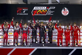 49th SUZUKA 1000km - Intercontinental GT Challenge Round 4 - Foto: Gruppe C Photography; #98 Ferrari 296 GT3, K-tunes Racing: Daisuke Yamawaki, Shinichi Takagi, Sean Walkinshaw; #360 Nissan GT-R NISMO GT3, Runup Sports: Masaaki Nishikawa, Atsushi Tanaka,  | Gruppe C GmbH