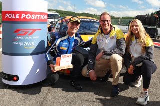 #59 - Garage 59 - Marvin KIRCHHOFER - McLaren 720S GT3 EVO celebrates the ROWE  pole position
 | SRO / JEP