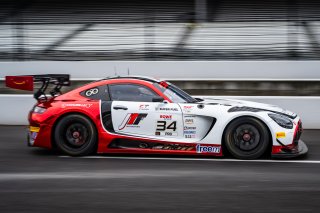 #34 Mercedes-AMG GT3 EVO of Michai Stephens / Mikael Grenier / Lucas Auer, JMF Motorsports, Indy 8H, IGTC, Pro, SRO America, Indianapolis Motor Speedway, Indianapolis, IN, Oct 16&ndash;19, 2025
 | Jason Doudt / SRO Motorsports Group