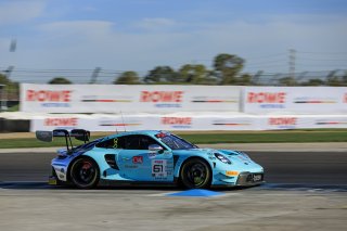 #61 Porsche 911 GT3 R (992) of Adrian D'Silva / Sven M&uuml;ller / Ricardo Feller, EBM, Indy 8H, IGTC IC, Pro, SRO America, Indianapolis Motor Speedway, Indianapolis, IN, Oct 16&ndash;19, 2025
 | Fabian Lagunas | www.lagunasphotography.com | For SRO Motorsports Group 2025