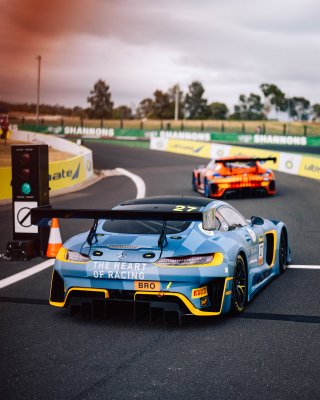 12h Bathurst 2025 -  Meguiar&rsquo;s Bathurst 12 Hour - Intercontinental GT Challenge Round 1 - Foto: Gruppe C Photography; #27 Mercedes-AMG GT3, Heart of Racing by SPS: Ross Gunn, Ian James, Zacharie Robichon
 | Gruppe C Photography