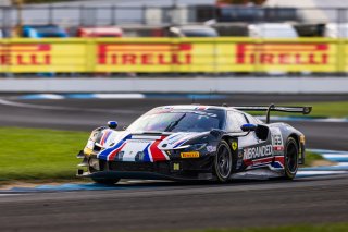 #163 Ferrari 296 GT3 of Jay Schreibman / Oswaldo Negri / Conrad Grunewald, AF Corse USA, Indy 8H, IGTC, Am, SRO America, Indianapolis Motor Speedway, Indianapolis, IN, Oct 16&ndash;19, 2025
 | Fabian Lagunas | www.lagunasphotography.com | For SRO Motorsports Group 2025
