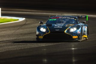 #24 Aston Martin Vantage AMR GT3 EVO of Gray Newell / Zach Robichon / Darren Turner, Heart of Racing Team, Indy 8H, Pro-Am, SRO America, Indianapolis Motor Speedway, Indianapolis, IN, Oct 16&ndash;19, 2025
 | Fabian Lagunas | www.lagunasphotography.com | For SRO Motorsports Group 2025