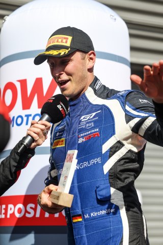 #59 - Garage 59 - Marvin KIRCHHOFER - McLaren 720S GT3 EVO celebrates the ROWE  pole position
 | SRO / JEP